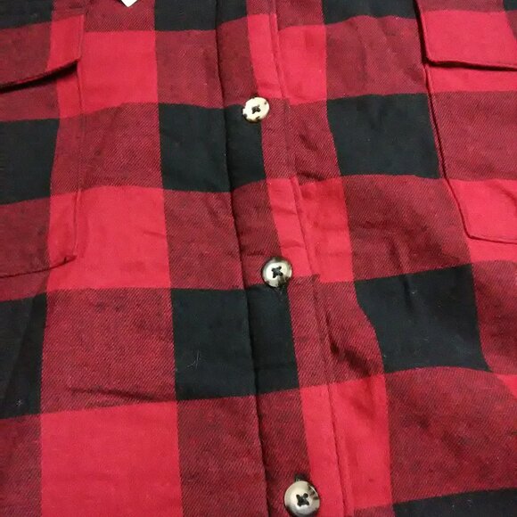 NWT Natural Reflections sherpa lined jacket size XL red & black check - Picture 16 of 16